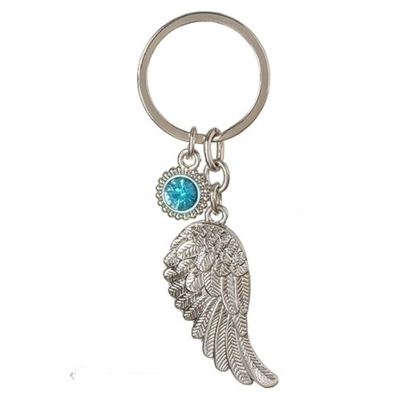 Roman December Angel Wing Keychain