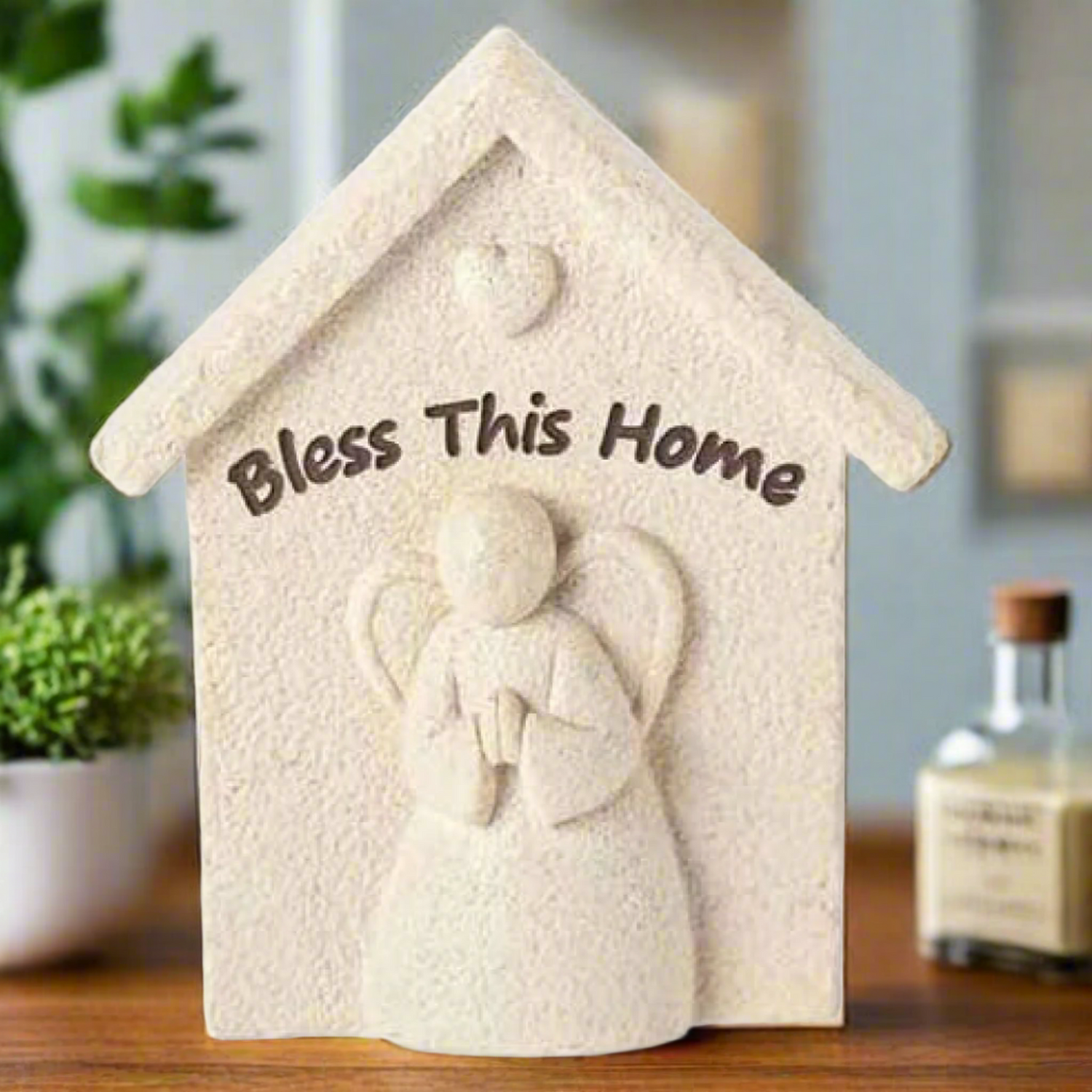 Roman Giftware Inc., Inspirational Faithstone Collection, 4.5" H Bless This Home Includes Window Gift Box