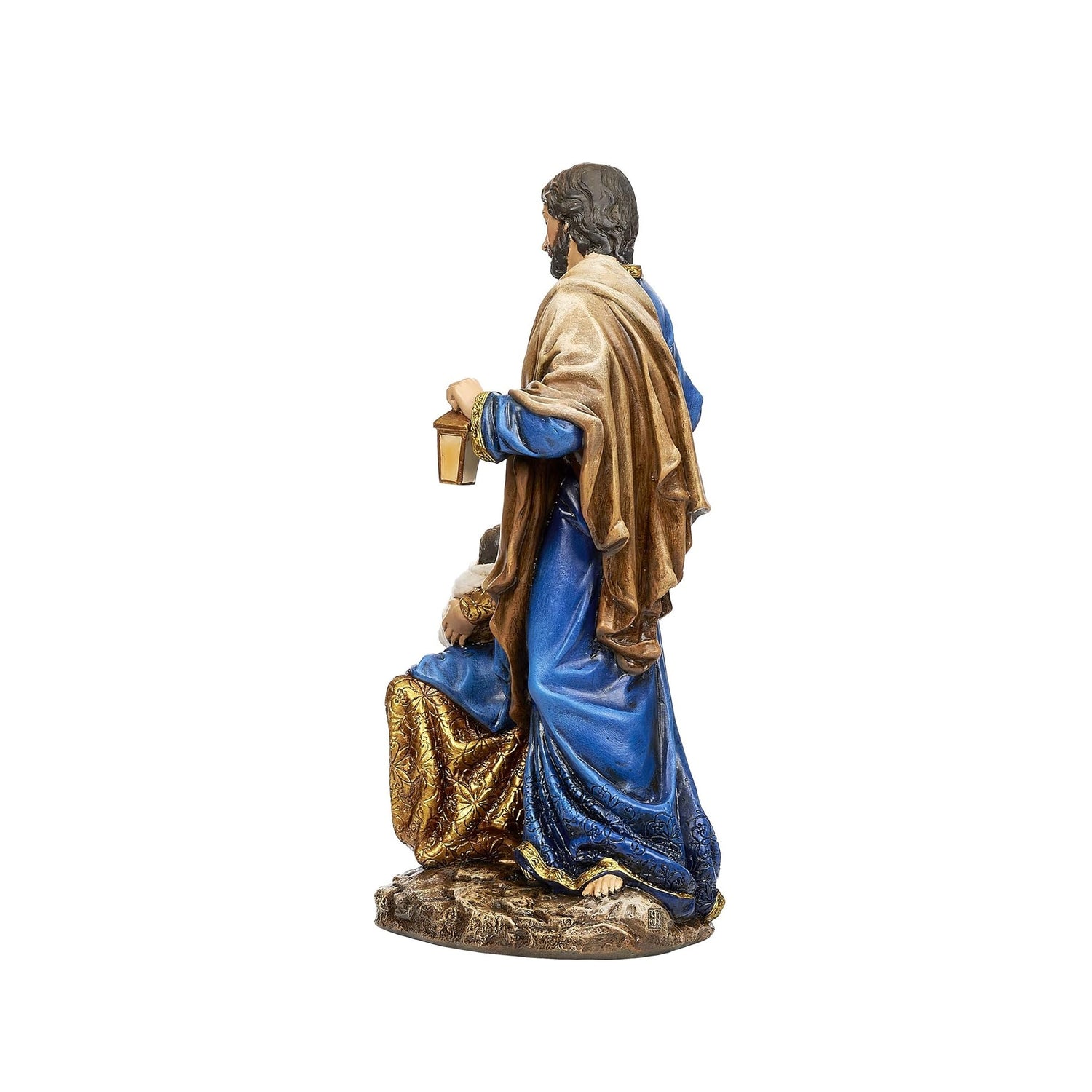 Holy Family Blue & Gold Figure by Josephs Studio