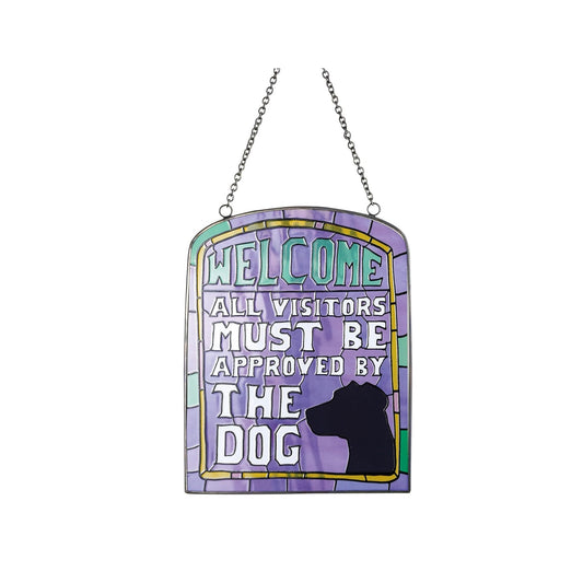 Welcome Dog Suncatcher Our Name Is Mud