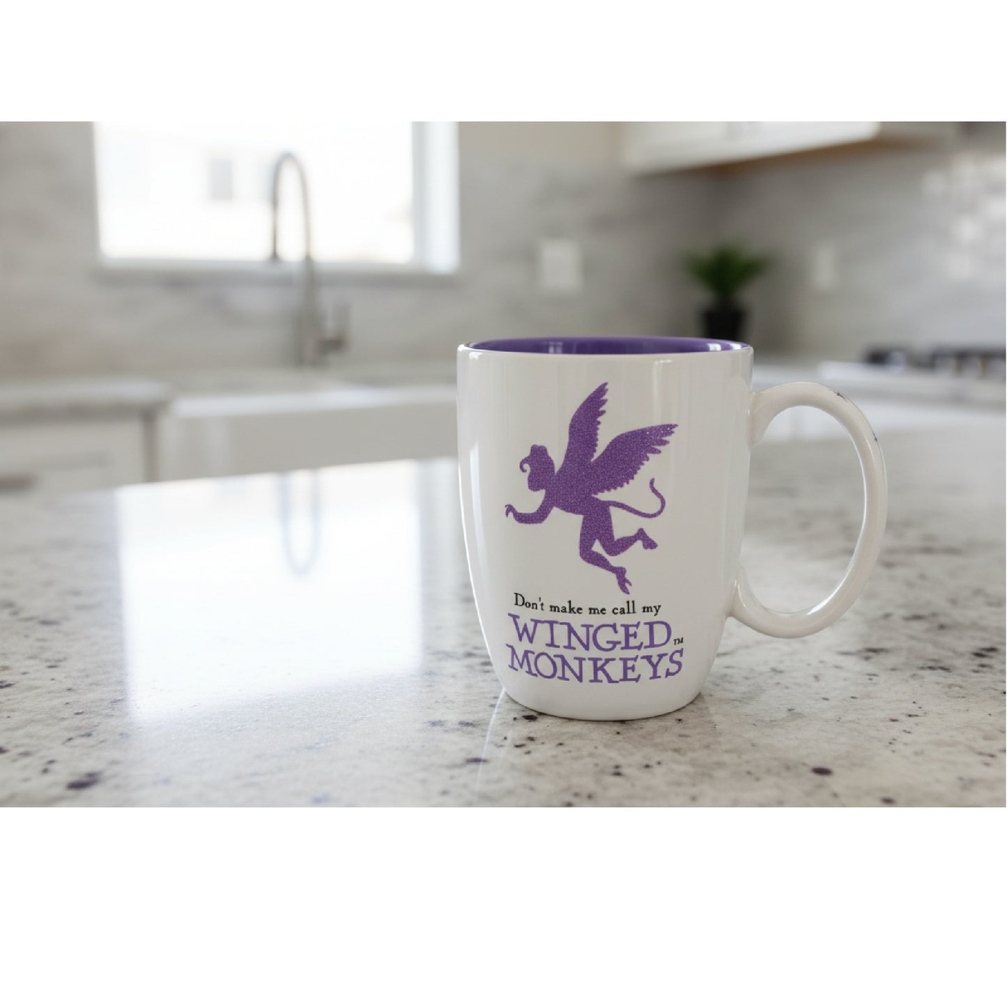 Wizard of Oz Monkey Glitter Mug