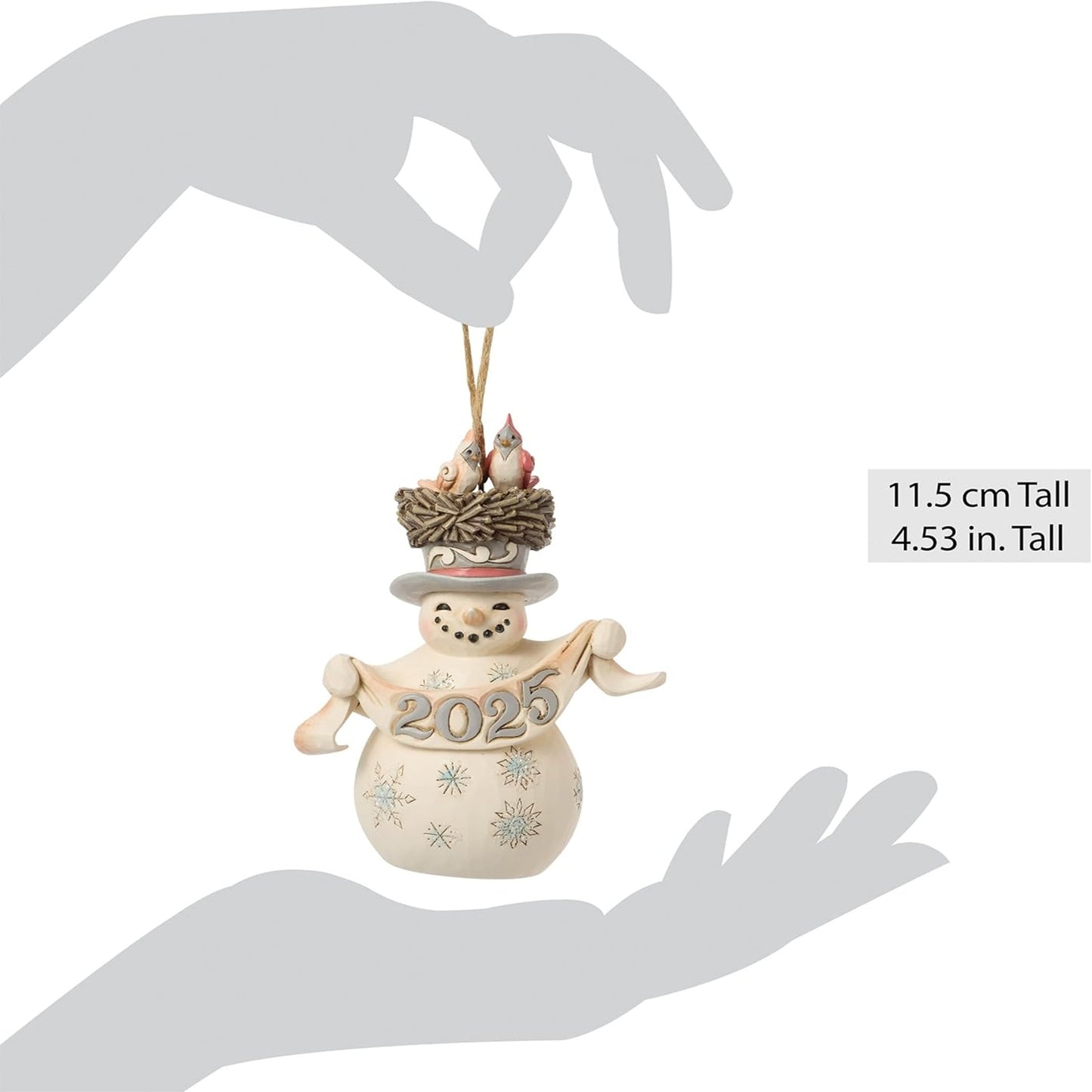 Woodland Dated 2025 Snowman Ornament Jim Shore Heartwood Creek