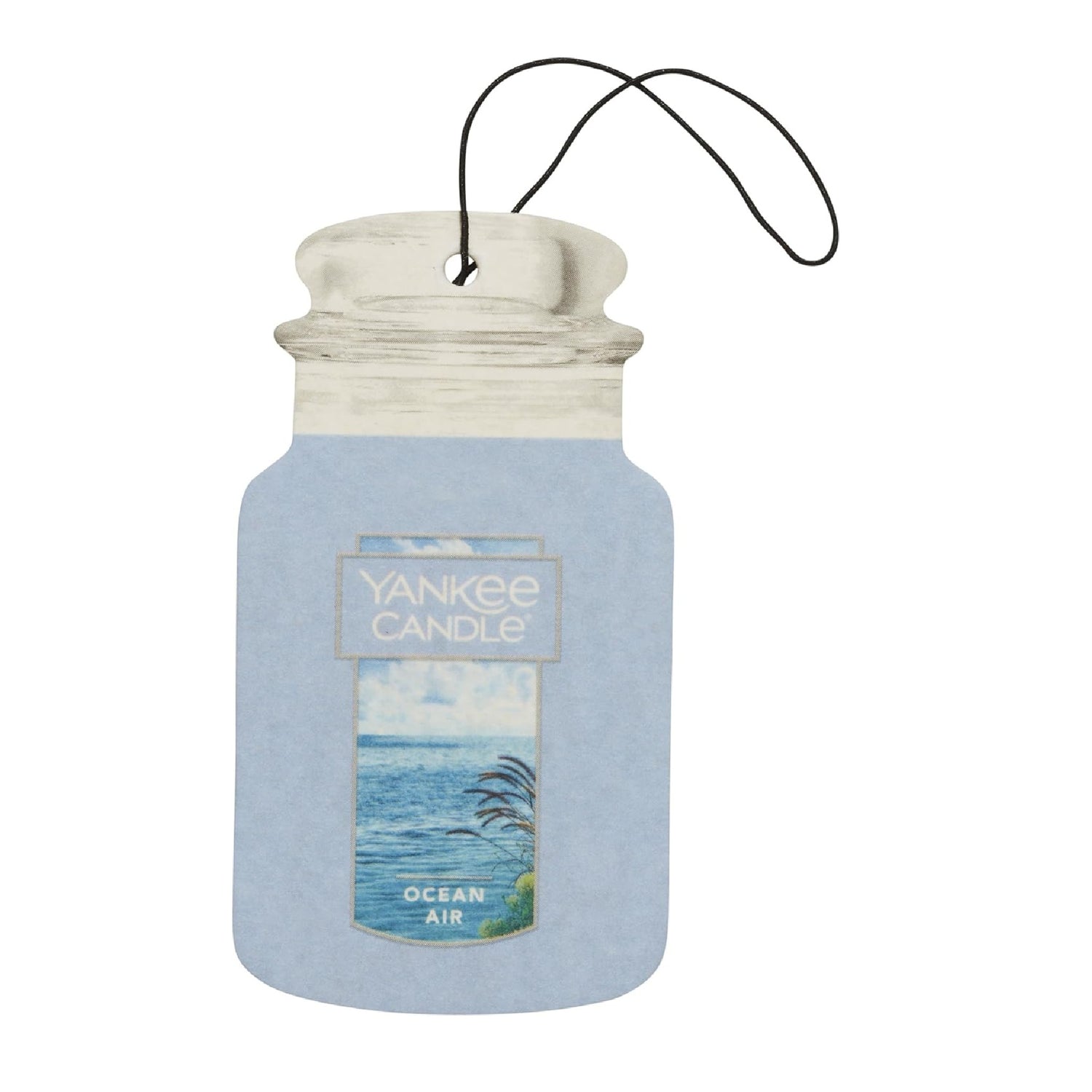 Yankee Candle Paper Car Jar Air Freshener for Long Lasting Fragrance, Ocean Air