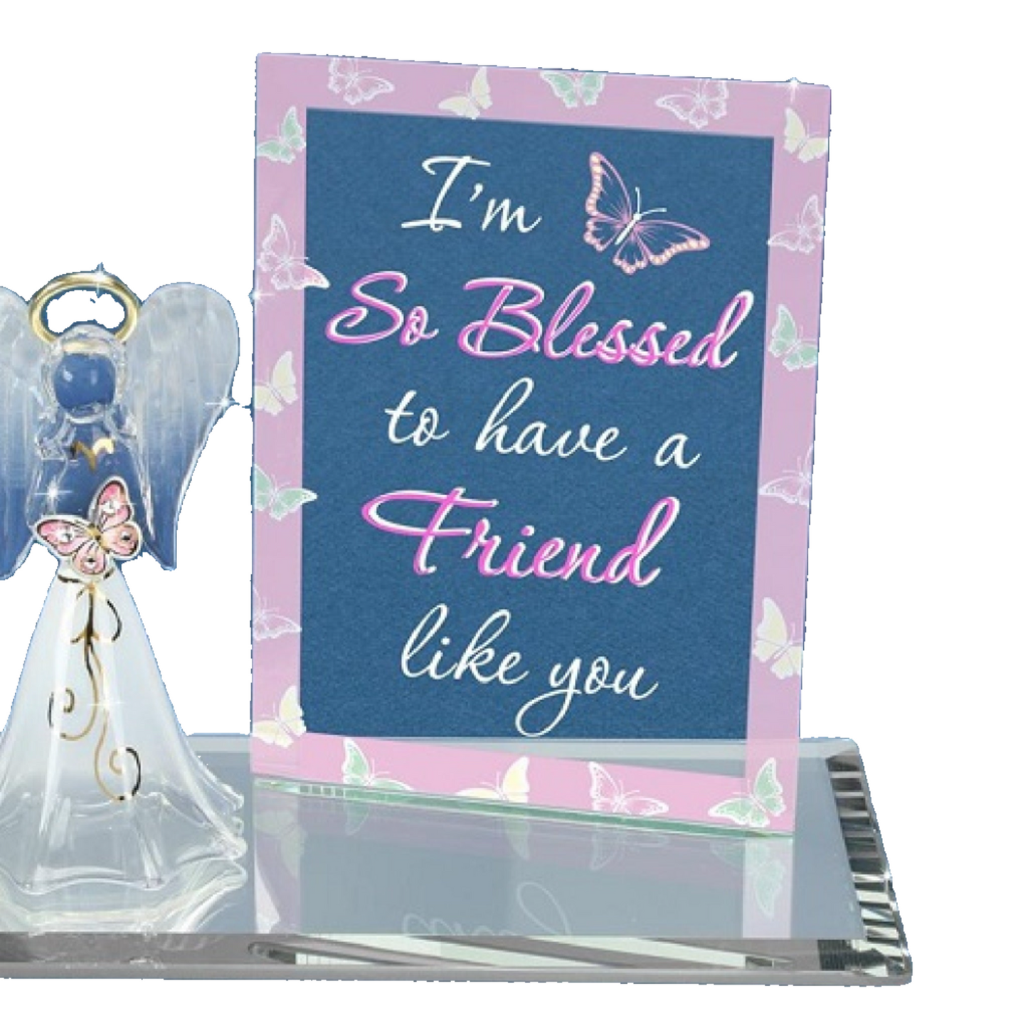 Glass Baron Angel "So Blessed Friend"