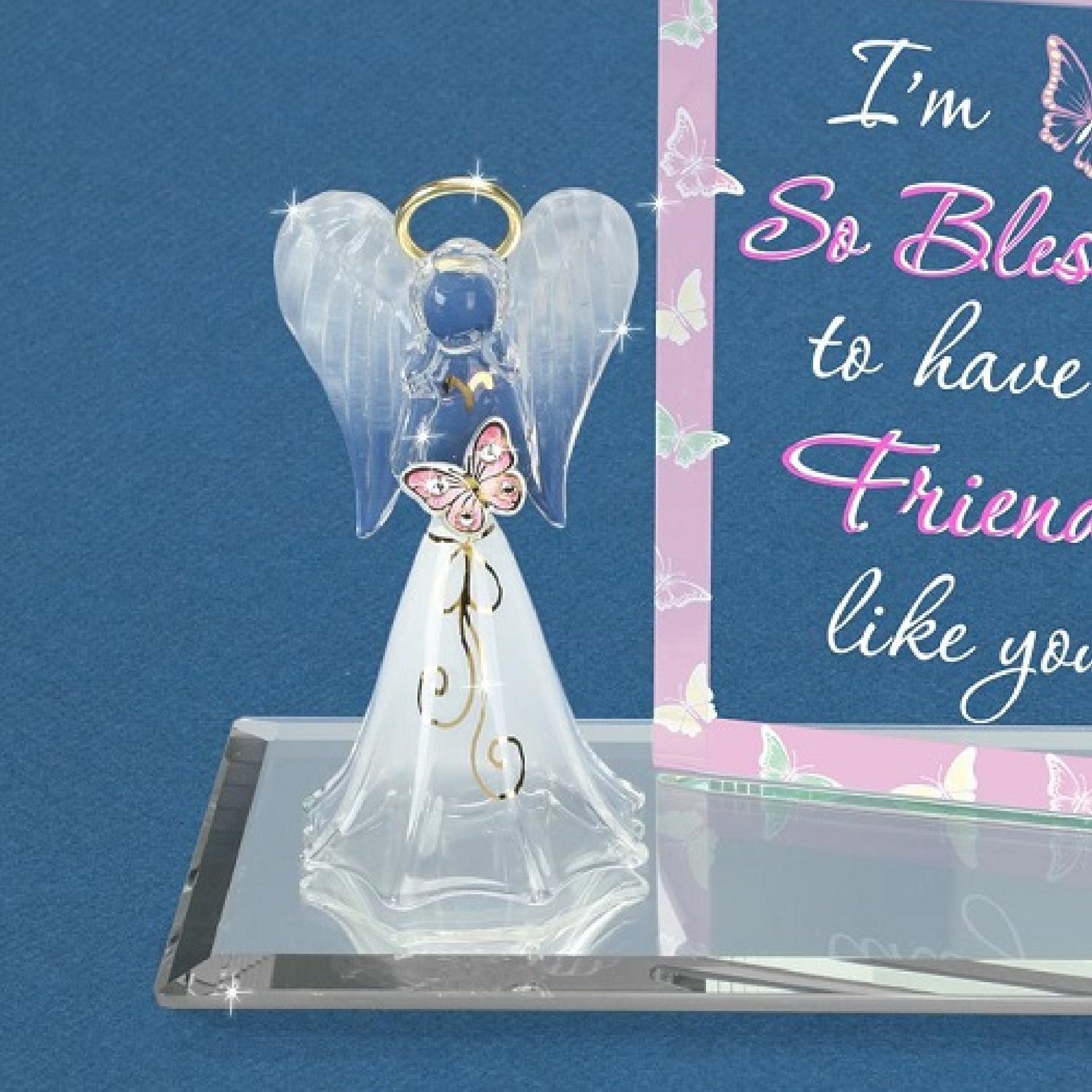 Glass Baron Angel "So Blessed Friend"