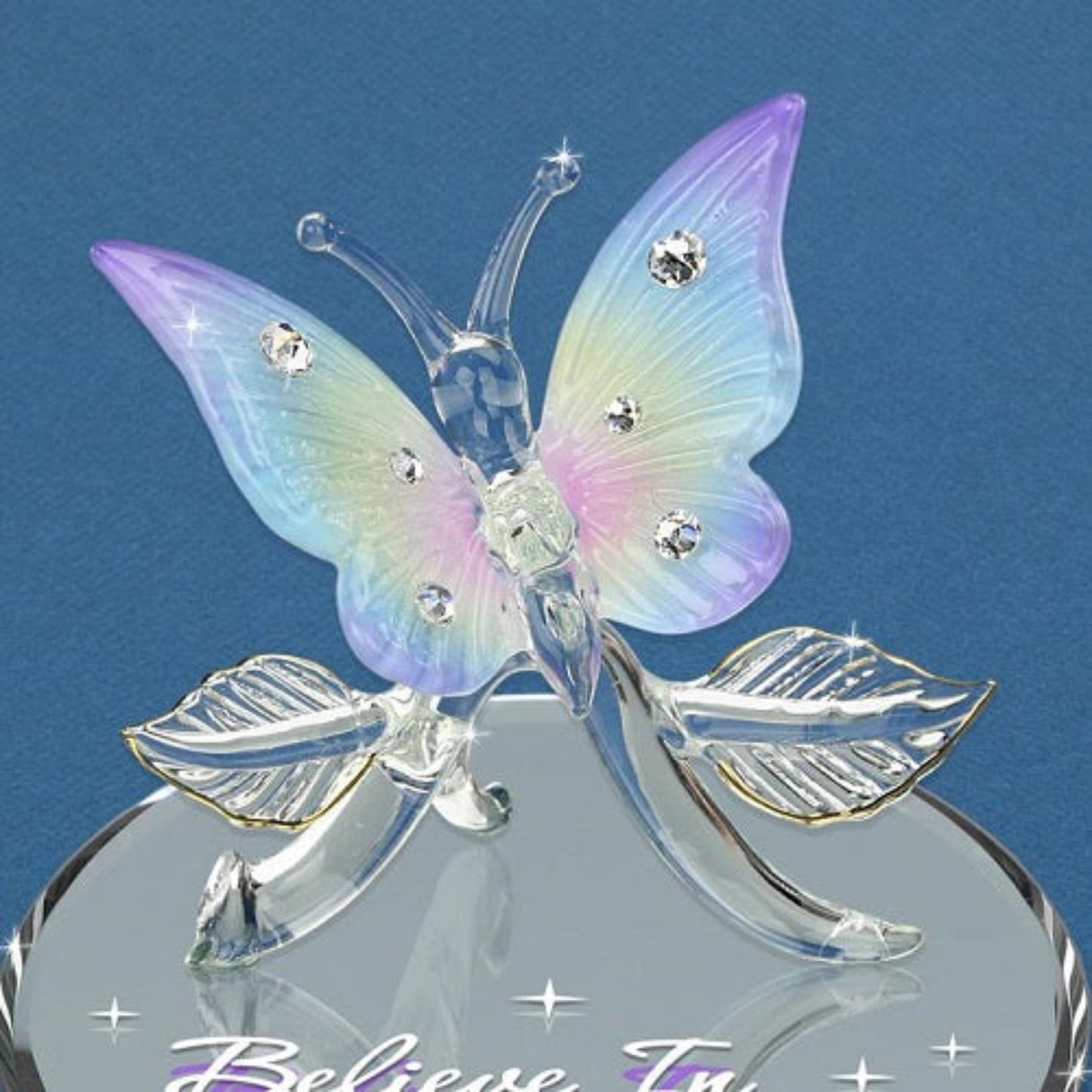 Glass Baron Butterfly "Believe in Miracles"