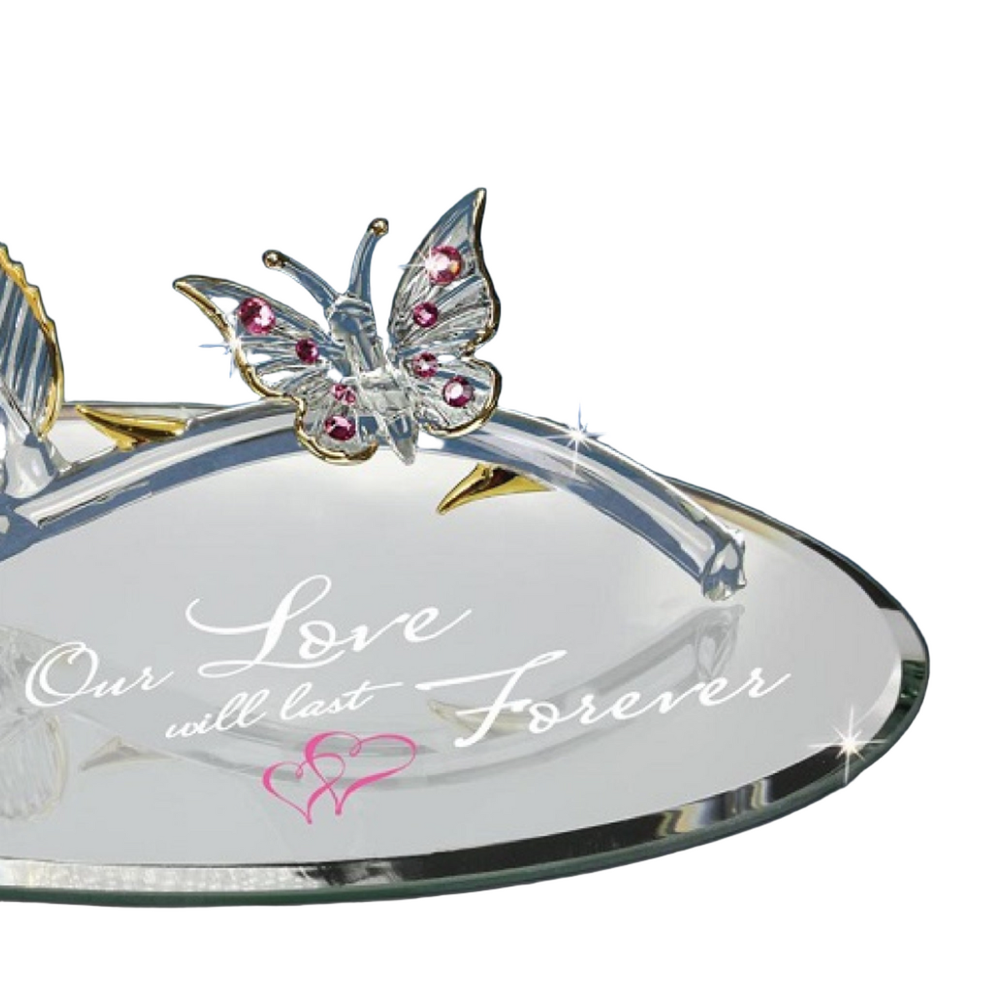 Glass Baron Butterfly "Love Forever"