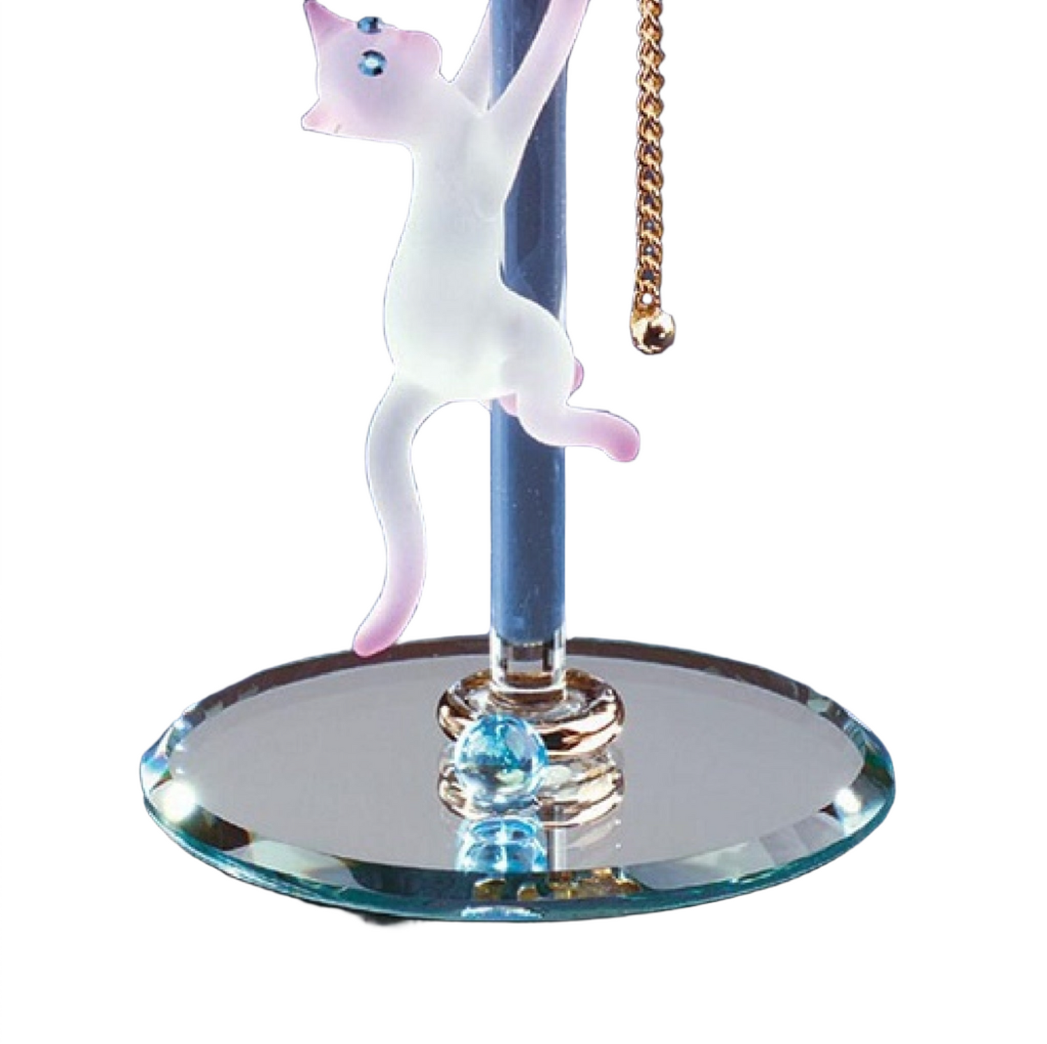 Glass Baron Cat with Lamp