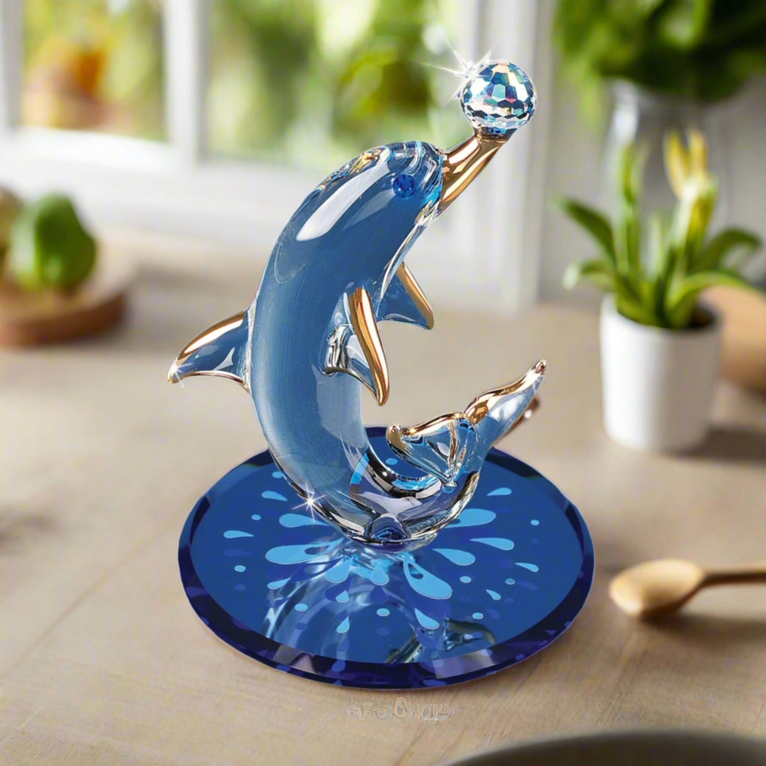 Glass_Baron_Dolphin_With_Crystal_Balls