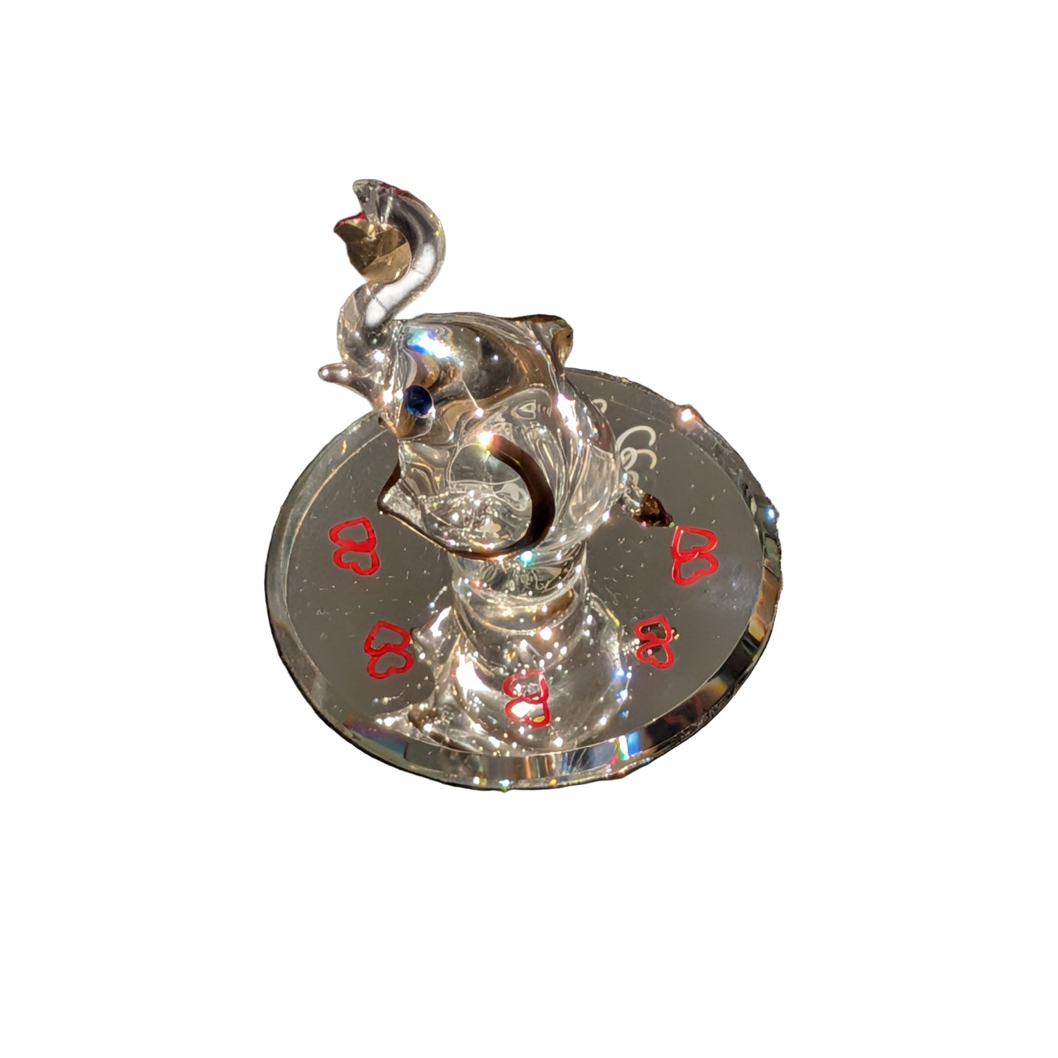 Glass Baron Elephant I Love You Figurine Handcrafted