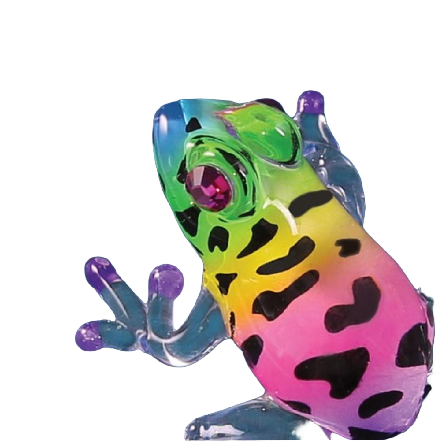 Glass Baron Frog Figurine