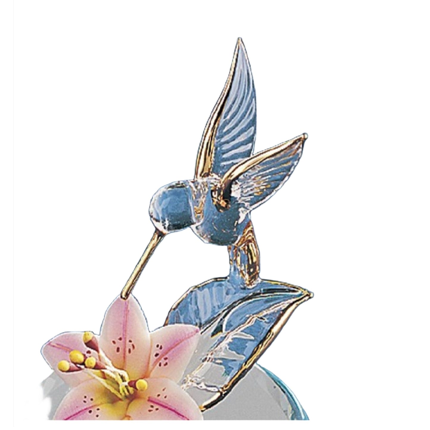 Glass Baron Hummingbird with Flower