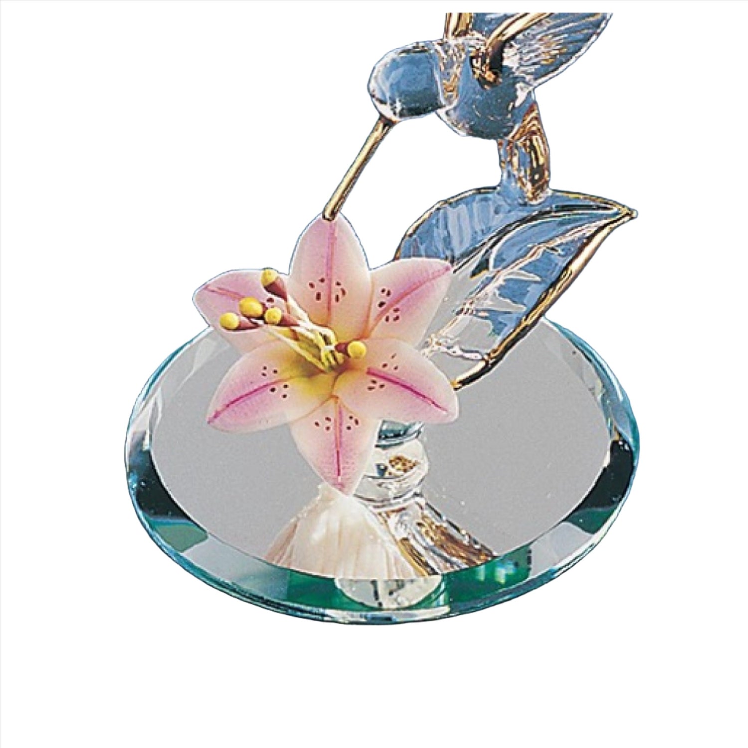 Glass Baron Hummingbird with Flower