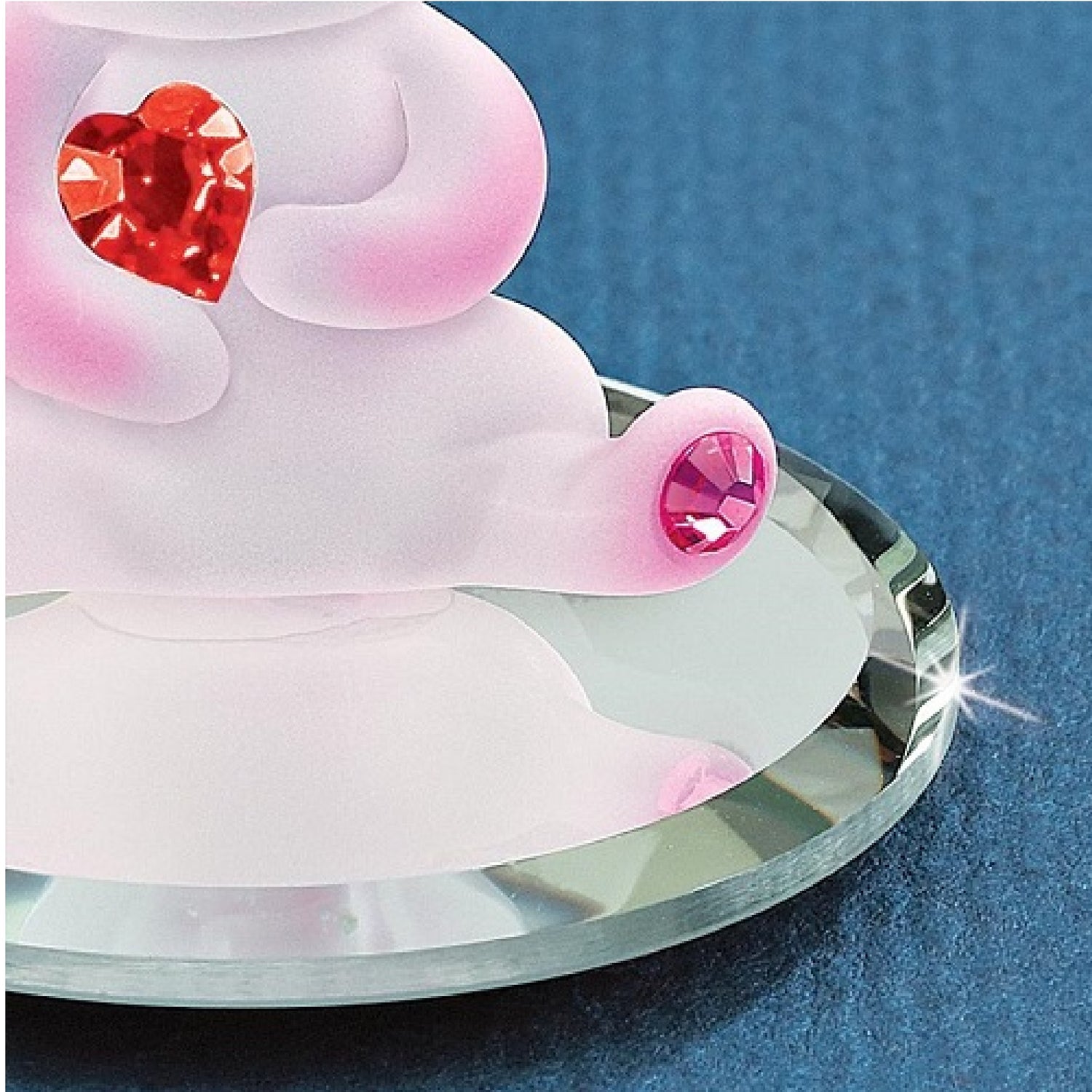 Glass Baron Loveable Pig Figurine