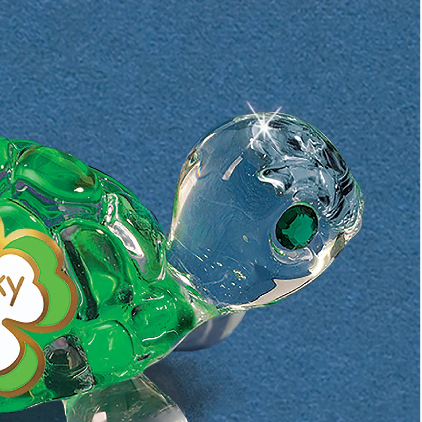 Glass Baron Lucky Green Turtle