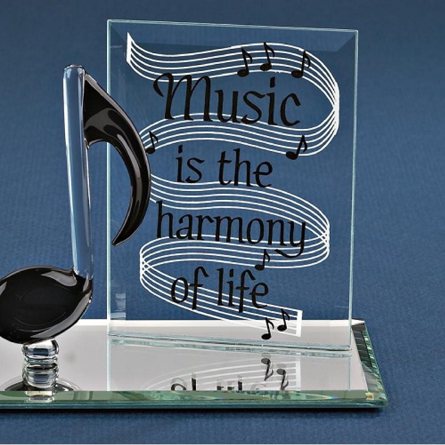 Glass Baron Music Note Plaque