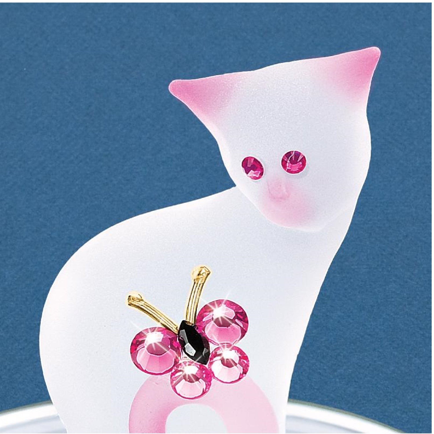 Glass Baron Pretty Pink Kitty