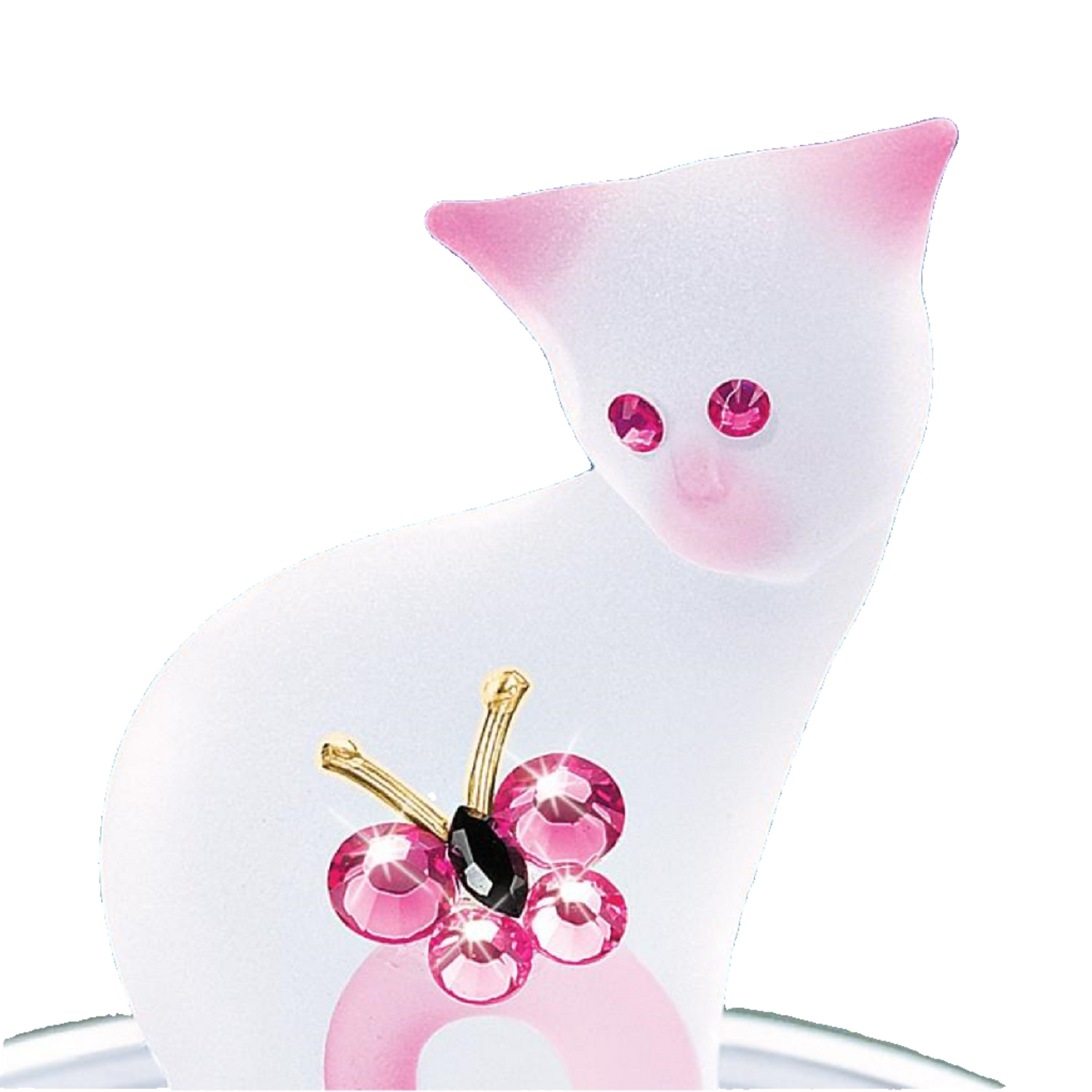 Glass Baron Pretty Pink Kitty