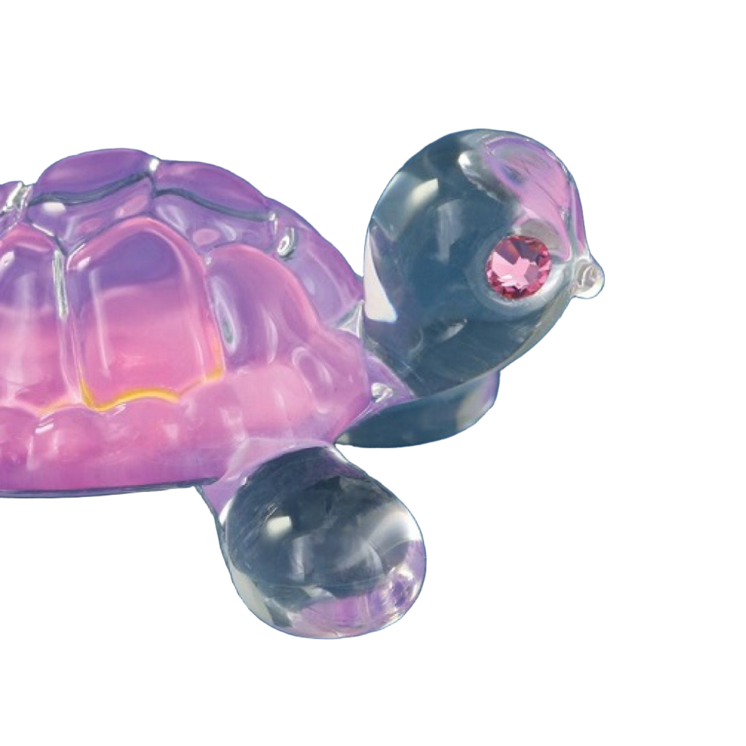 Glass Baron Turtle Figurine - Pink