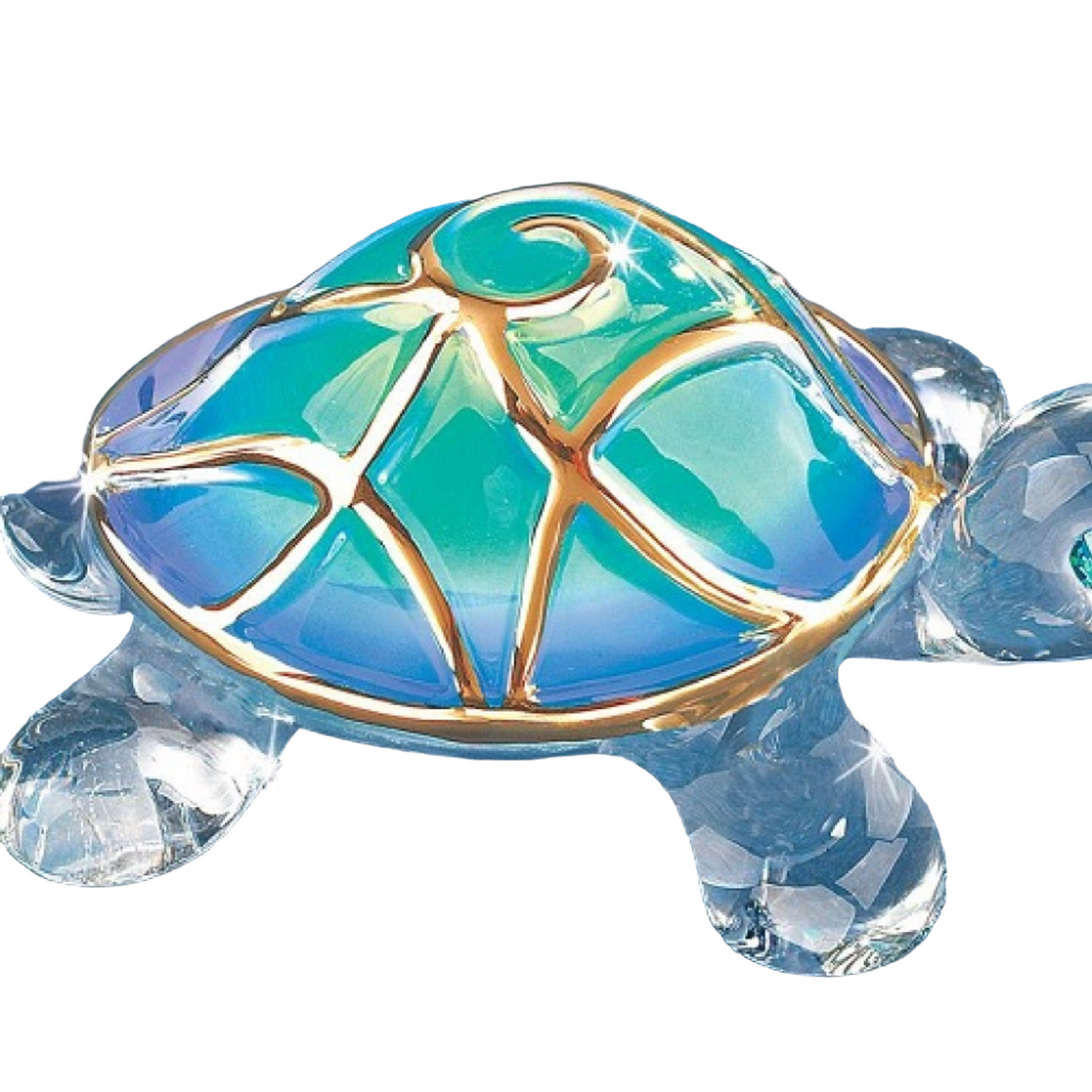 Glass Baron Turtle "Tiffany" Figurine