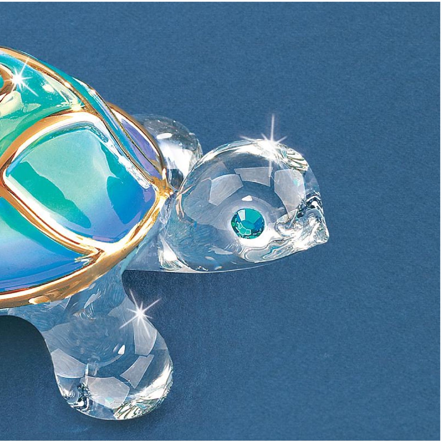 Glass Baron Turtle "Tiffany" Figurine