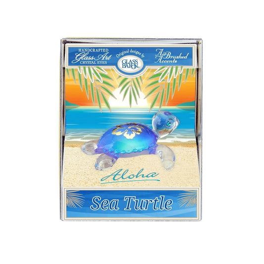 Keepsake Box "Aloha" Sea Turtle by Glass Baron