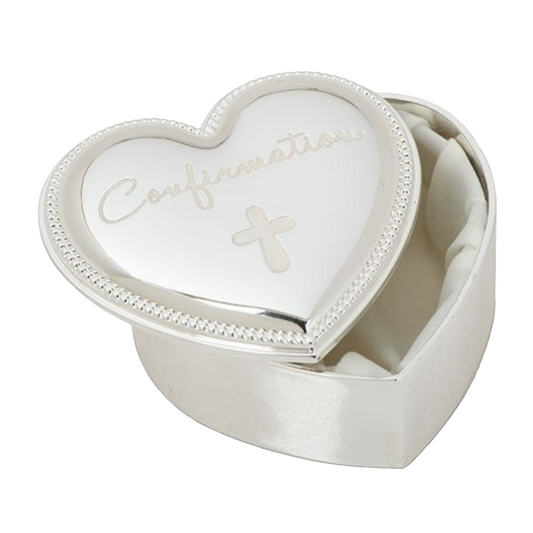 Heart Shaped 2.5" Confirmation Keepsake Box