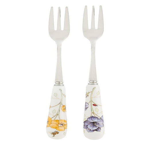 Butterfly Meadow Set of 6 Cocktail Forks, By Lenox