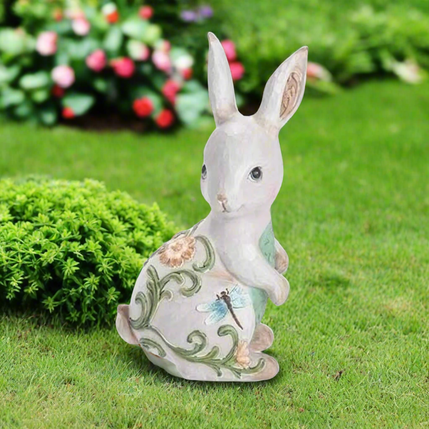 Roman 6.25"H Colorful Critters Rabbit Figure