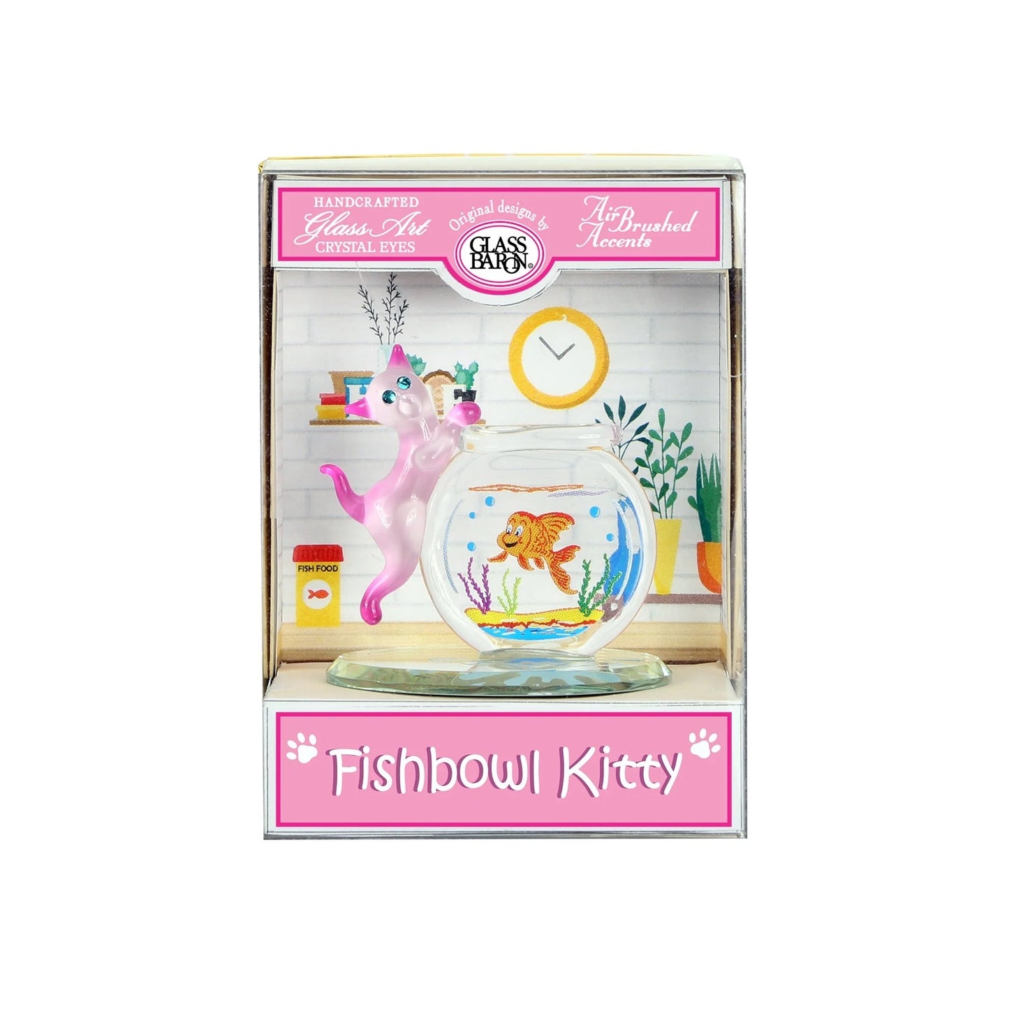 Keepsake Box Fishbowl Kitty by Glass Baron