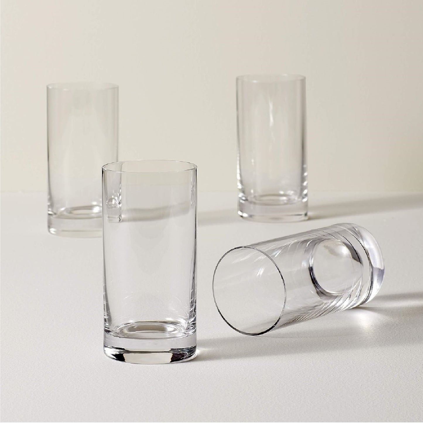 Lenox Tuscany Classics 4-Piece Highball Glass Set, 4 Count (Pack of 1), Clear