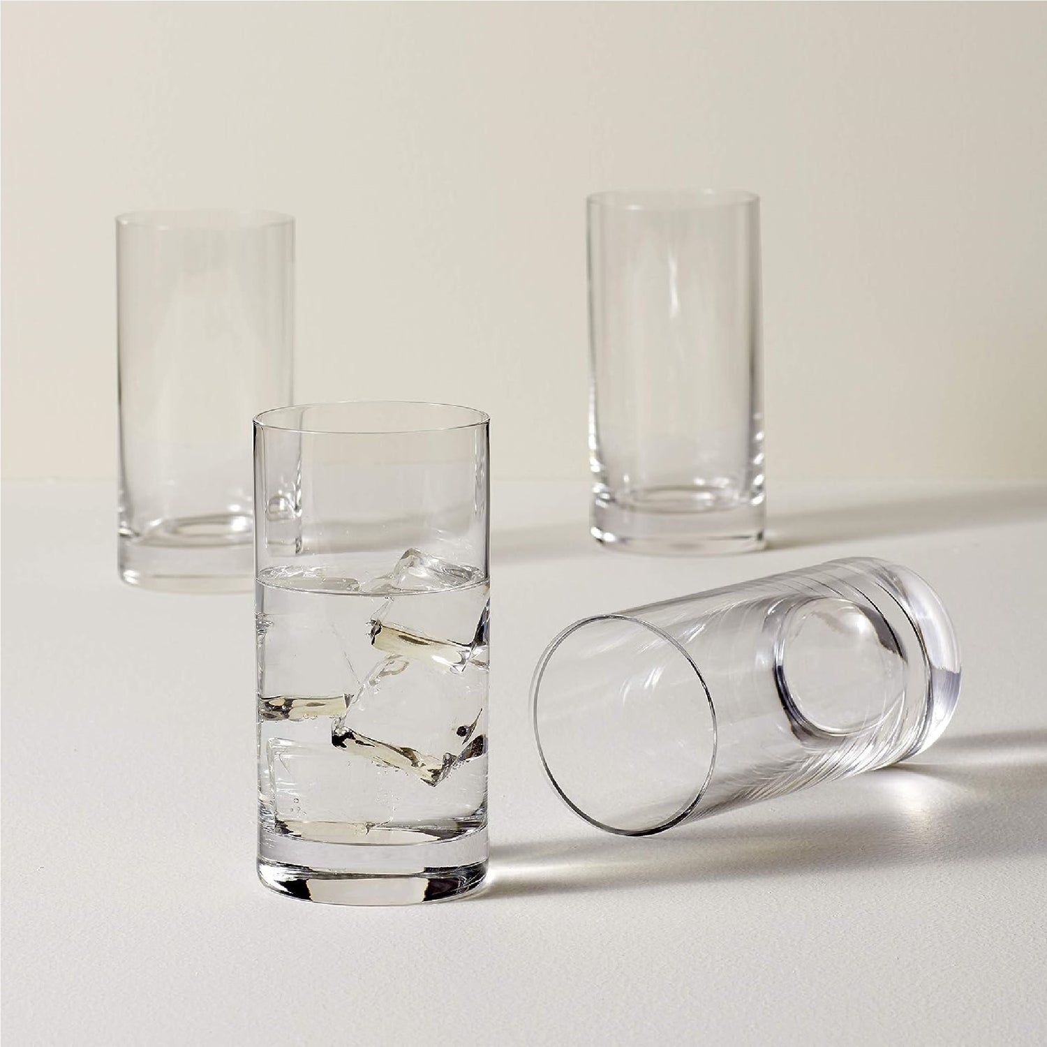 Lenox Tuscany Classics 4-Piece Highball Glass Set, 4 Count (Pack of 1), Clear