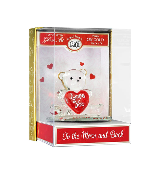 Keepsake Box "Love You To The Moon And Back" Bear by Glass Baron