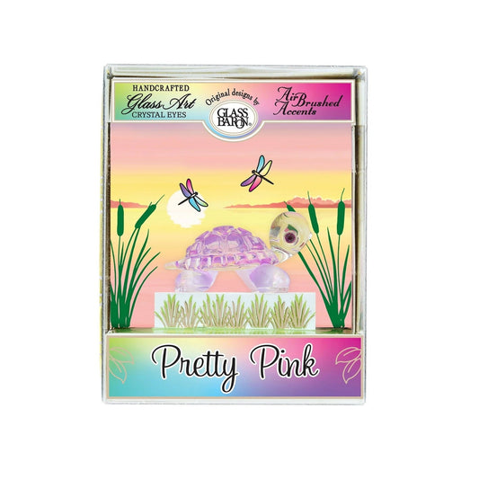 Keepsake Box "Pretty Pink" Turtle by Glass Baron