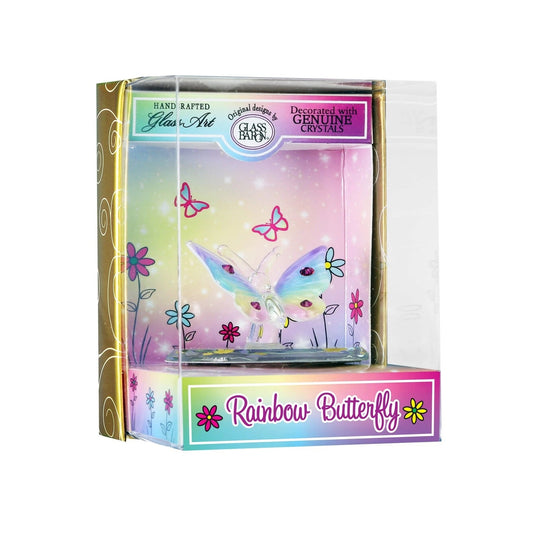 Keepsake Box Rainbow Butterfly by Glass Baron