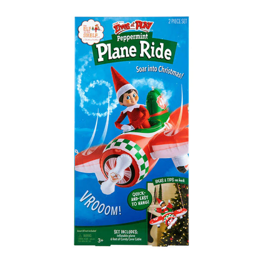 Scout Elves at Play Peppermint Plane Ride