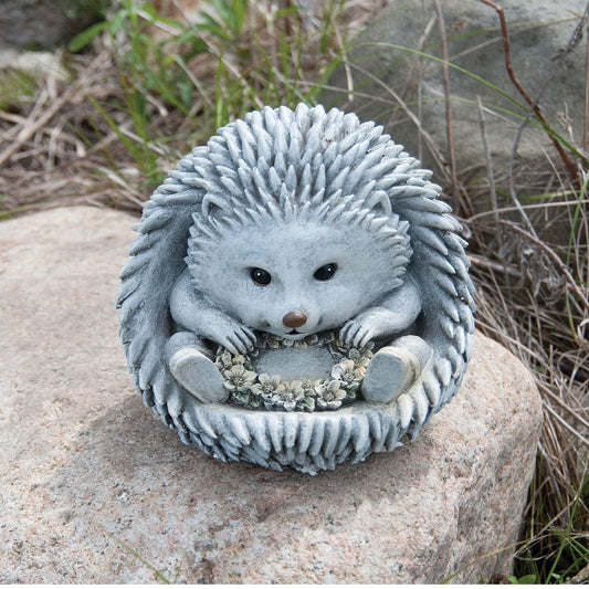 Roman Hedgehog in Rain Boots Garden Statue