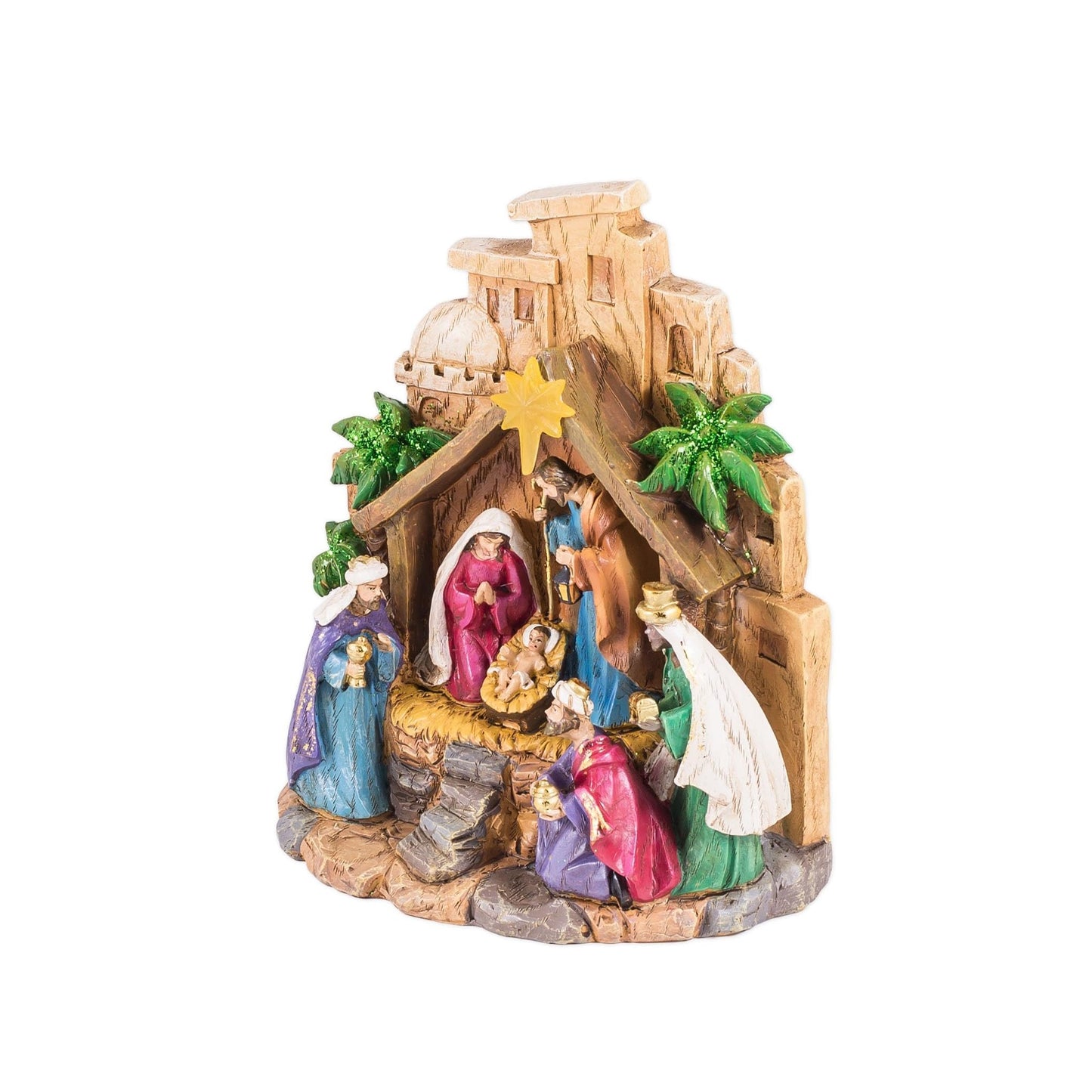 Roman LED Nativity Scene Figure Lighted Star