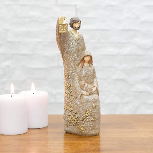 Roman Holy Family with Glittery Gown