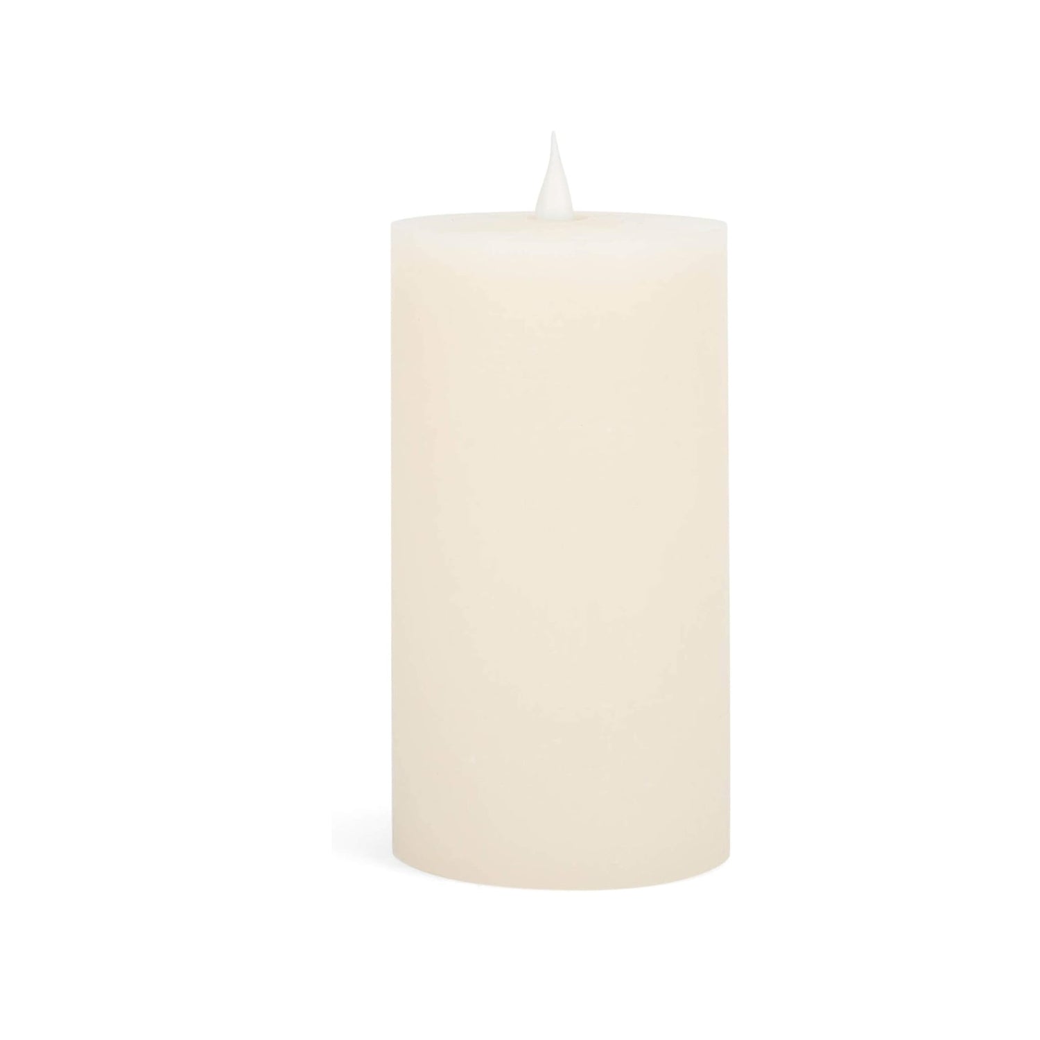 Roman Flameless LED Candle 7"H x 3.75"W Ivory Outdoor Pillar 3-D Motion