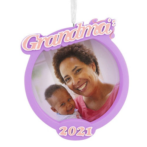 Grandma 2021 Photo Frame Ornament