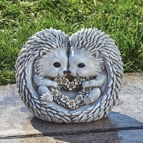 Roman Pudgy Hedgehogs Love Garden Statue