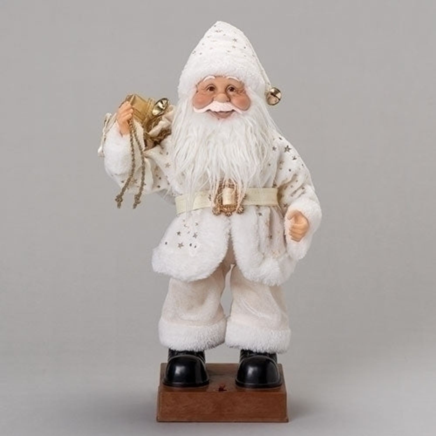 Roman Musical Dancing Santa White