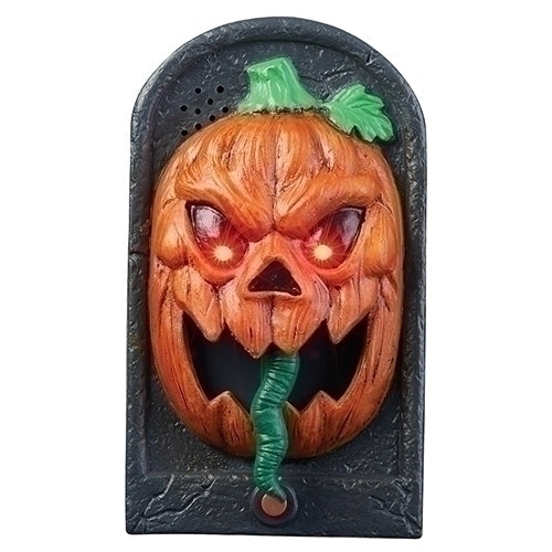 Roman Scary Pumpkin Doorbell With Lights and Sound