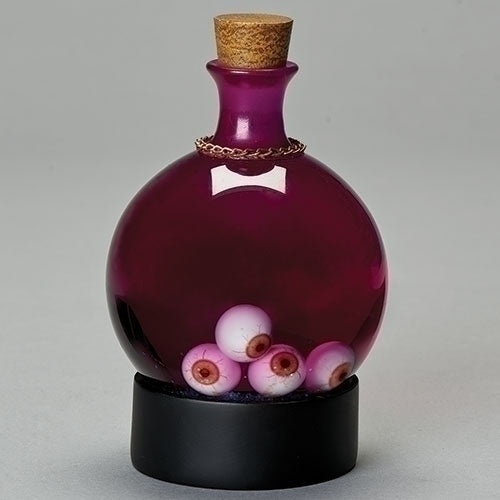 halloween spooky purple potion jar of eyeballs goth decor roman ria's hallmark
