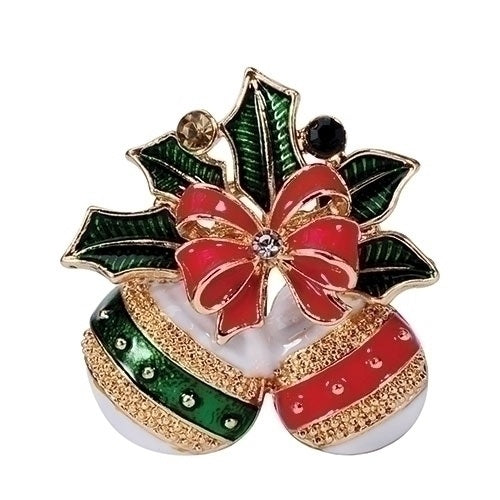 Roman Merry Christmas Ornament Pin