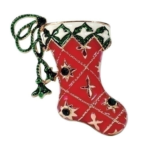 Roman Christmas Stocking Gift Pin
