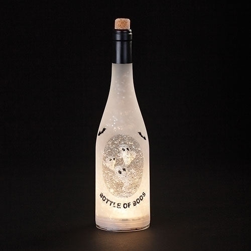 Roman Bottle of Boos Ghosts Light Up LED Wine Bottle