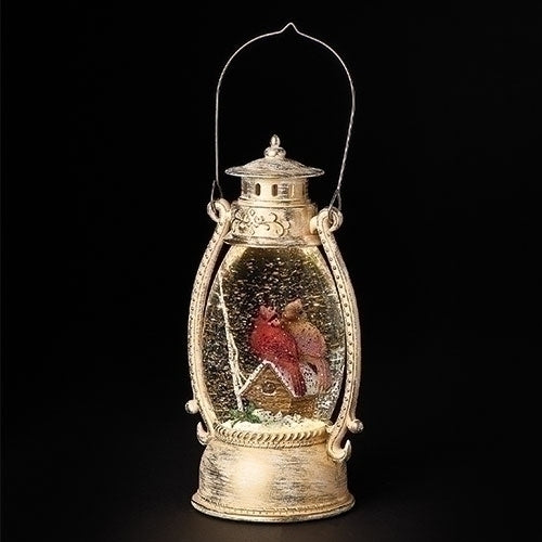 Roman Cardinal Birdhouse LED Swirl Birdhouse Lantern