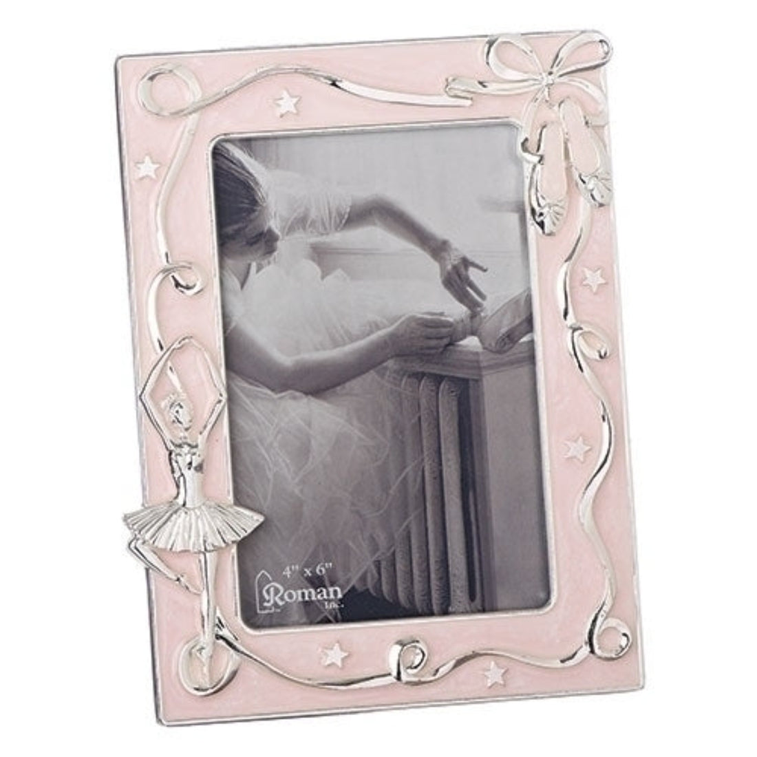 Roman Pink and Silver Ballet Picture Frame, 4x6 – Ria's Gift Shop